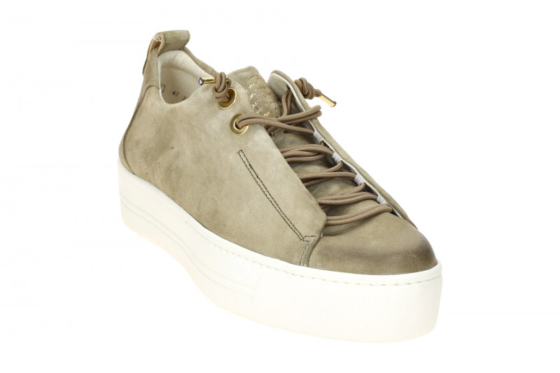 Paul Green Sneaker Plateau Schuhe olive grün 5017