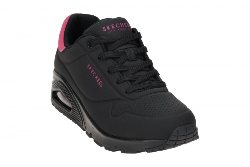 Skechers Uno Schuhe Sneakers schwarz pink 177092