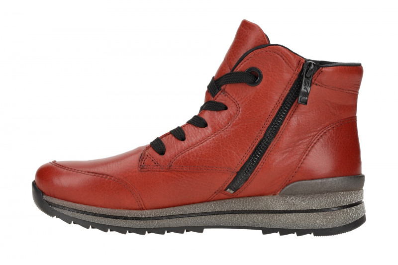 ARA Osaka Stiefelette rot chilli Warmfutter H-Weite 12-24543