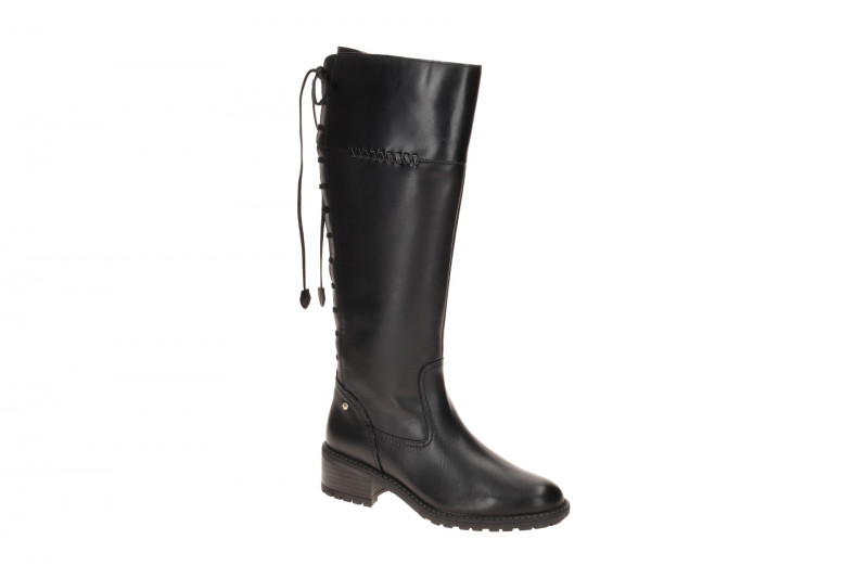 Pikolinos Medina Stiefel schwarz Schaft-Schnürung