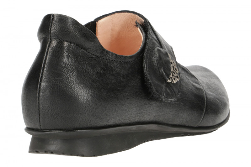 Think Chilli Schuhe schwarz Klett Slippers
