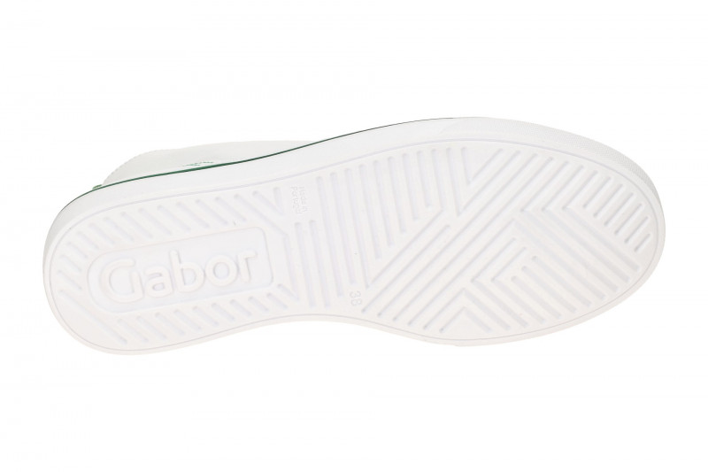 Gabor Mid Sneakers Stiefelette weiß grün Nappa 43.160.29