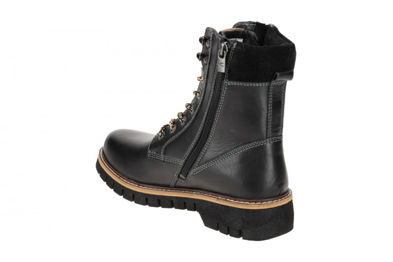 camel active ISA Damen Stiefel schwarz Glattleder