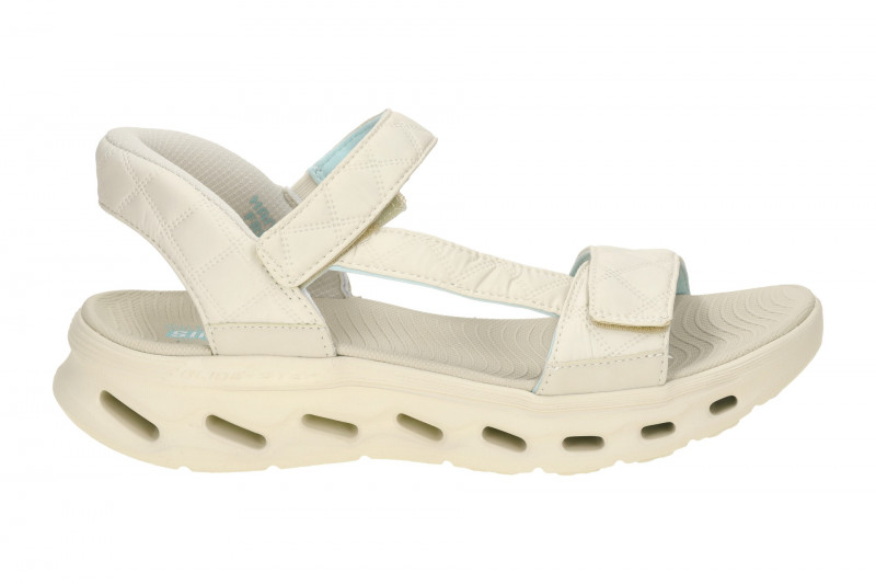 Skechers Go Walk Gliede Step Sandale beige Cozy Slip-Ins 141276