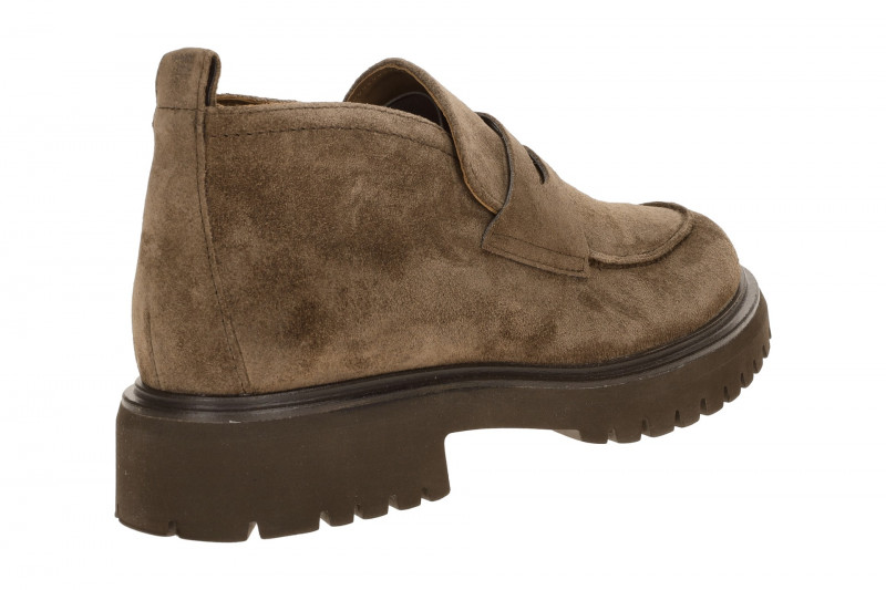 Paul Green Schuhe Plateau Slipper braun Mokassin Loafer 8344