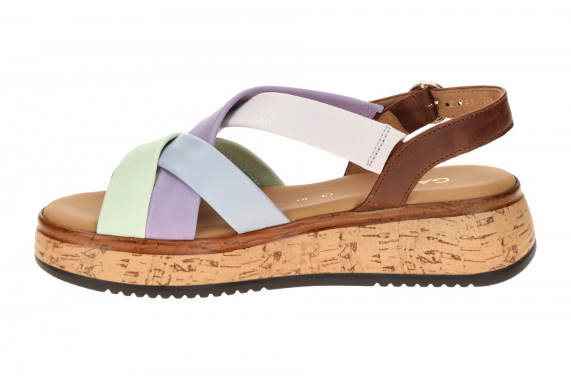 Gabor Plateau Sandalen bunt Glattleder 82.743.24