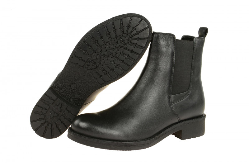 Geox New Virna Chelsea Stiefel schwarz Biker