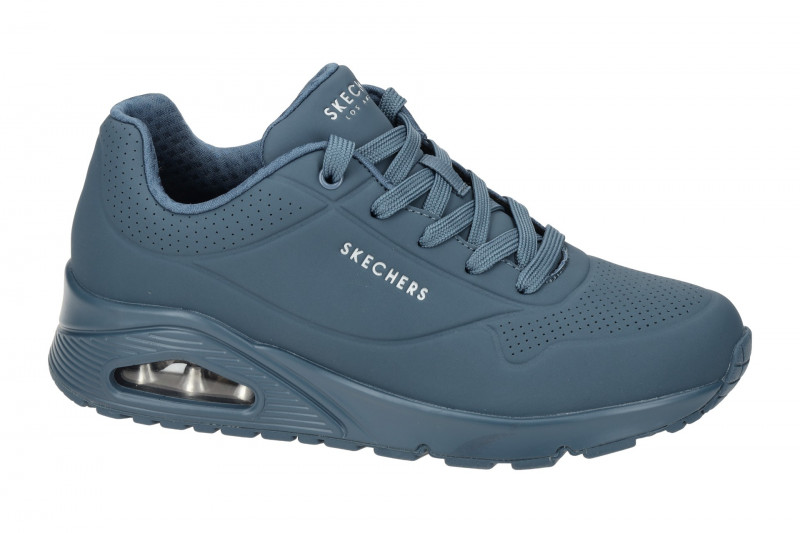 Skechers Uno Schuhe blau uni Damen Sneakers 73690