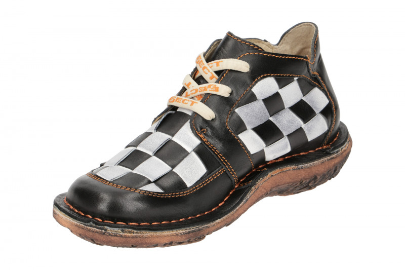 Eject Dunas Schuhe schwarz weiß Karo Herren 10036