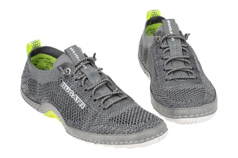 bugatti Quetzal Schuhe Sneakers grau gelb
