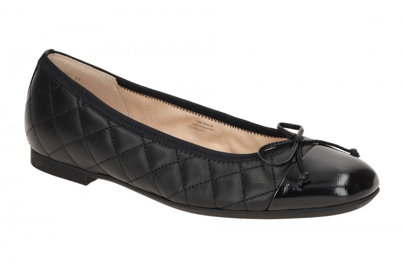 Gabor comfort Ballerina schwarz Nappa gesteppt 62.612.57