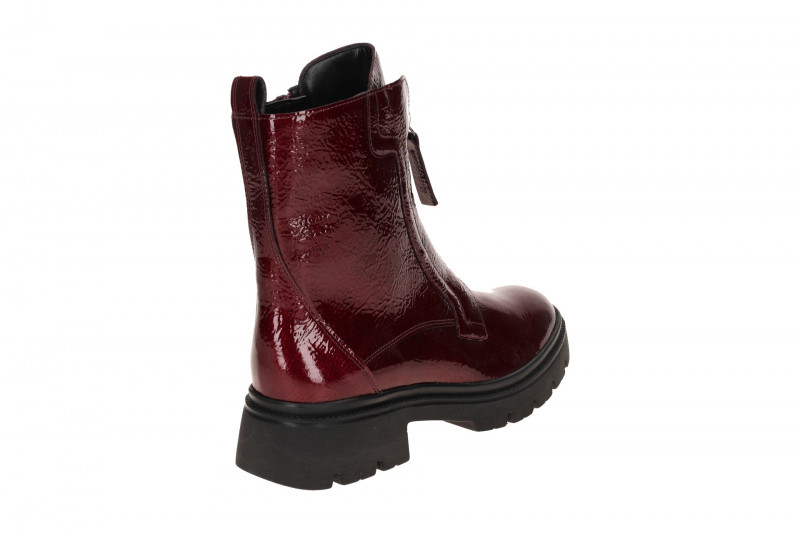 Gabor Fashion Stiefel Boots rot Lack Front-Zip 71.854.95