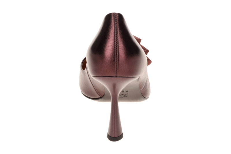Högl Rose Pumps dunkelrot barolo Satin Blüte 1841
