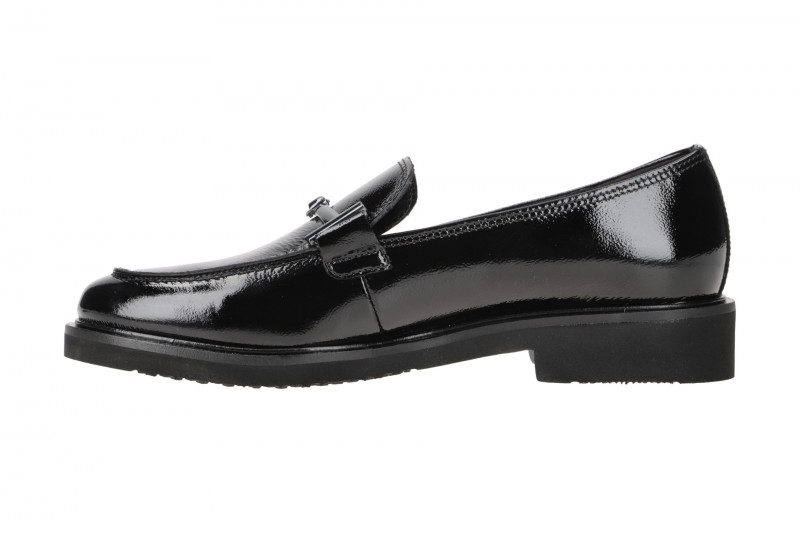 Gabor Schuhe Slipper schwarz Lack 35.211.97