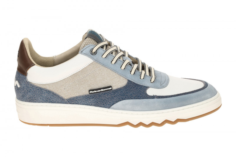 Floris van Bommel De Kupster Schuhe blau weiß Sneaker 10143