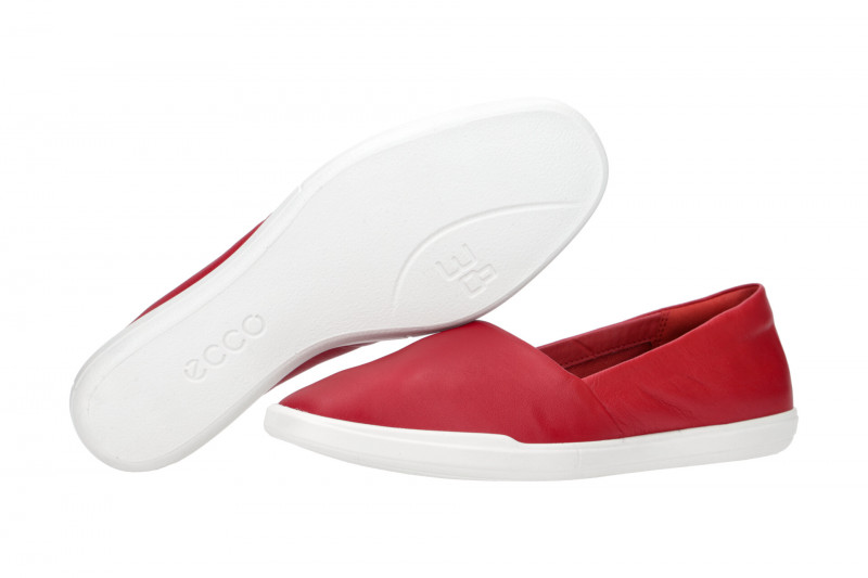 Ecco Simpil Schuhe rot Damen Slipper