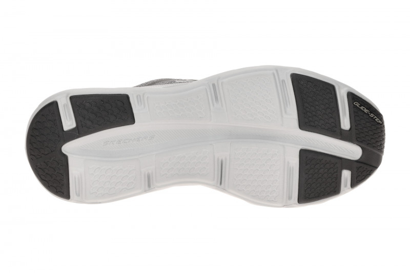 Skechers Glide Step Schuhe grau silber Herren Slip-Ins 233023
