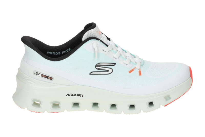 Skechers Arch Fit Damen Sneakers Schuhe blau weiß GLIDE STEP 150730