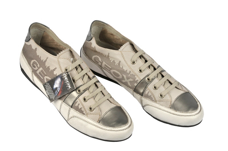 Geox Respira Moena Schuhe weiß grau