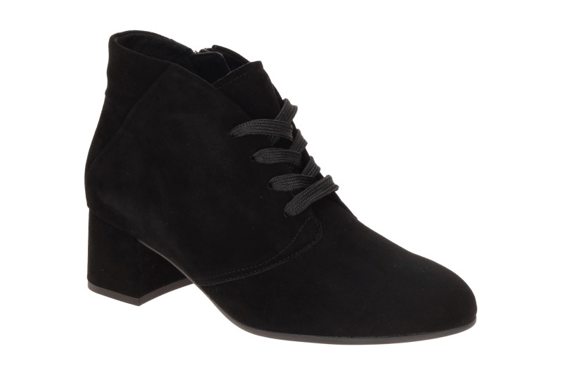 Gabor Stiefelette Ankle Boots schwarz Samt H-Weite 8063.02.001