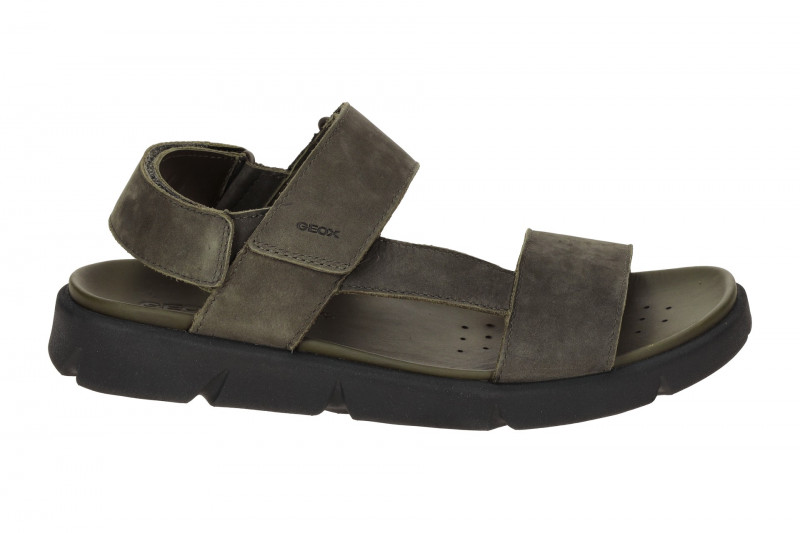 Geox Xand 2S Herren Sandalen dunkel-grün Nubuck U15BGB