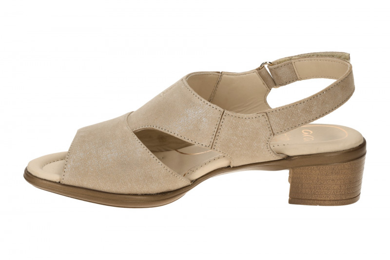 ara Lugano Sandalette beige sand Schimmer 12-35732