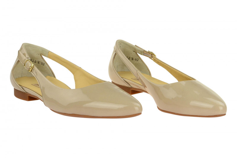 Paul Green Ballerinas Slipper beige Lack 3254