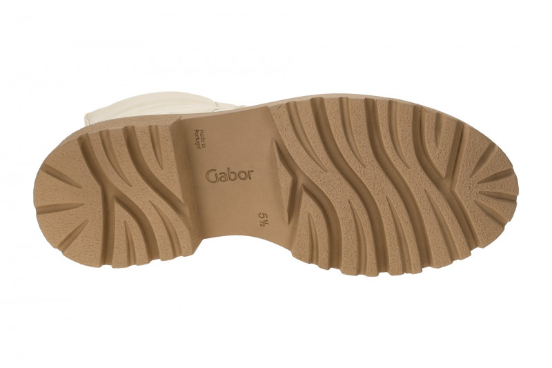 Gabor Fashion Plateau Stiefelette beige Nappa Stepp 51.760.22