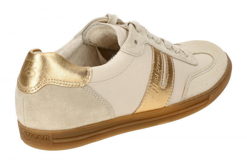 Paul Green Sneaker Schuhe beige gold 5350