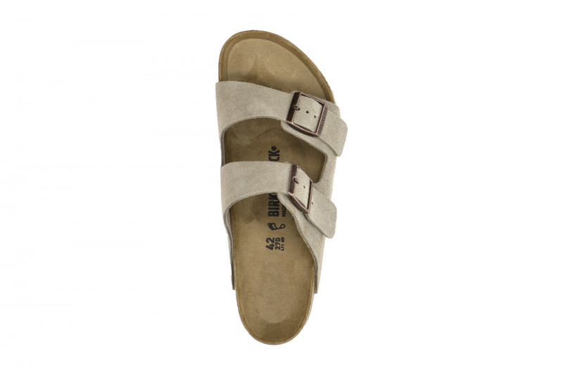 Birkenstock Arizona BS Pantolette grau taupe Normal Weit 51461