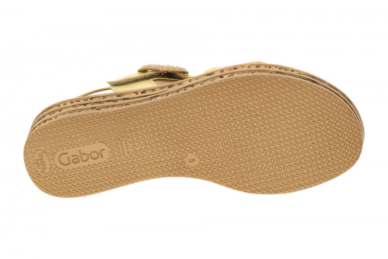 Gabor Plateau Sandale gelb Nappa 84.556.23