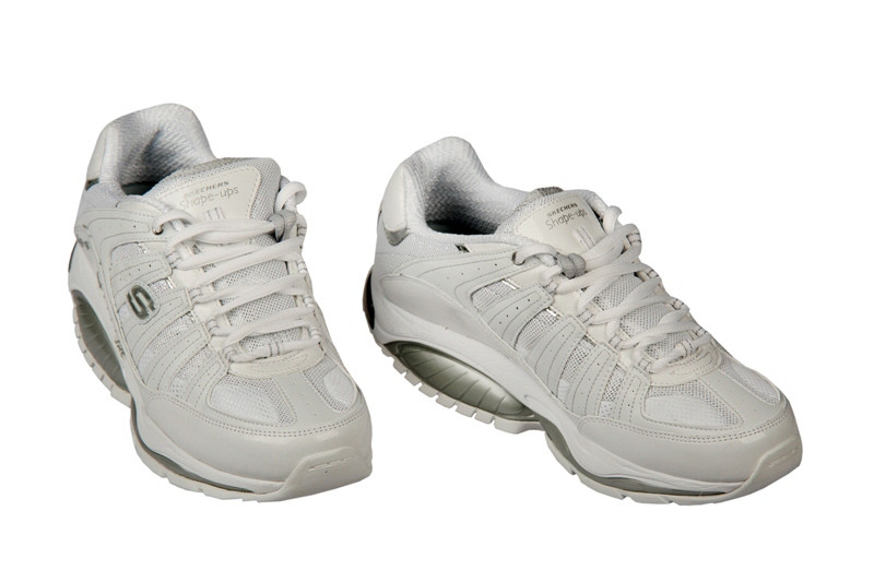 Skechers Shape ups Schuhe 12340/WSL weiß silber