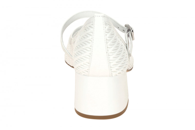 Högl Arabella Pumps weiß Mary Jane Netz 4528