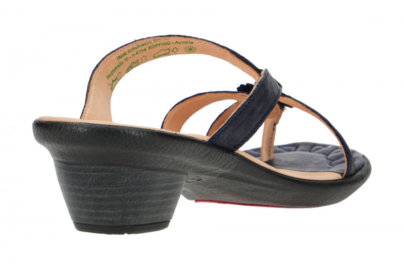 Think Nanet Pantolette blau navy