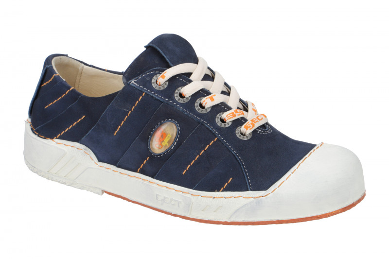 Eject Puzzle Schuhe blau orange Nubuck 12359