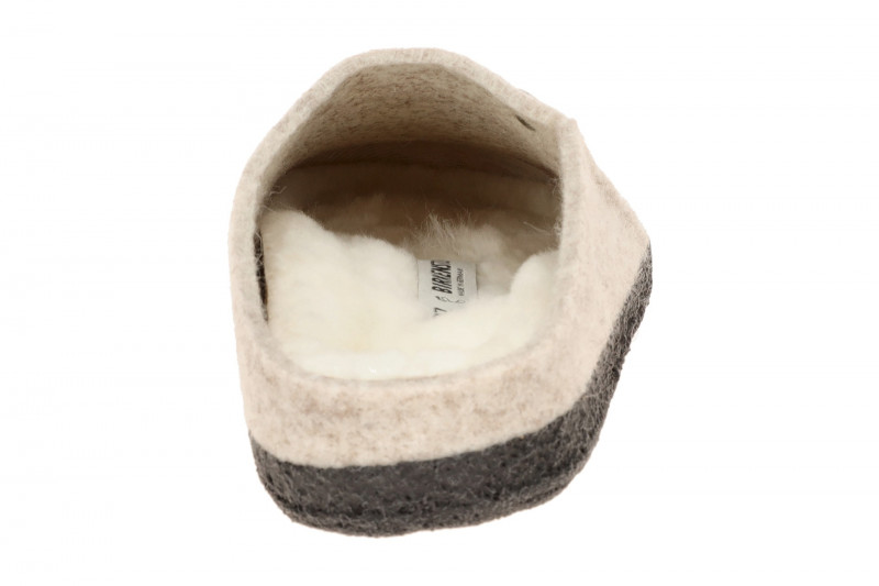 Birkenstock Zermatt Shearling Hausschuhe Clogs grau NORMAL-WEIT