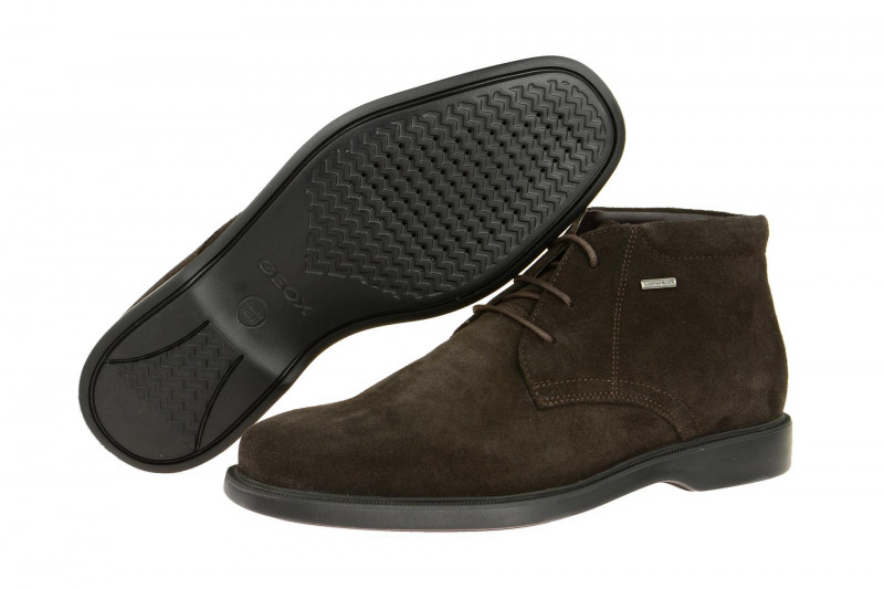 Geox Respira Brayden ABX Stiefelette in dunkelbraun - Amphibiox