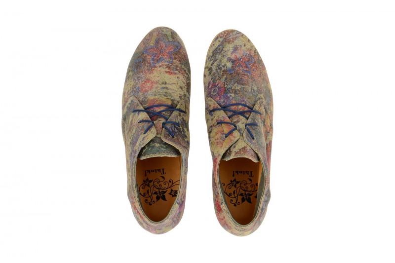 Think Shua Schuhe taupe effekt Blumen
