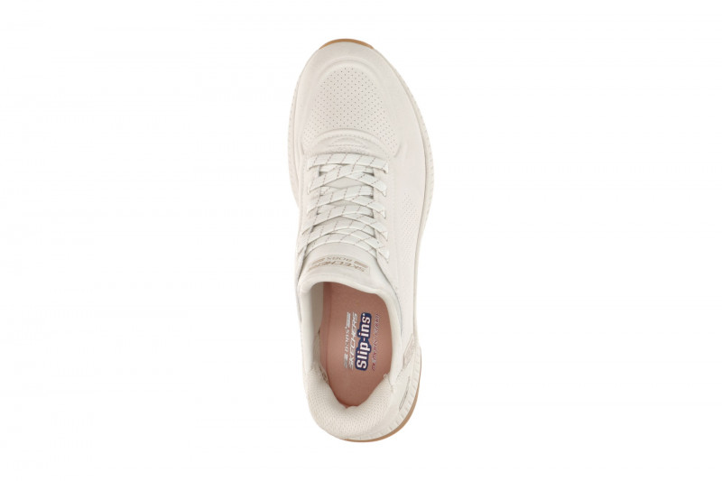 Skechers Bobs Squad 4 Slipper Schuhe creme weiß SLIP-INS