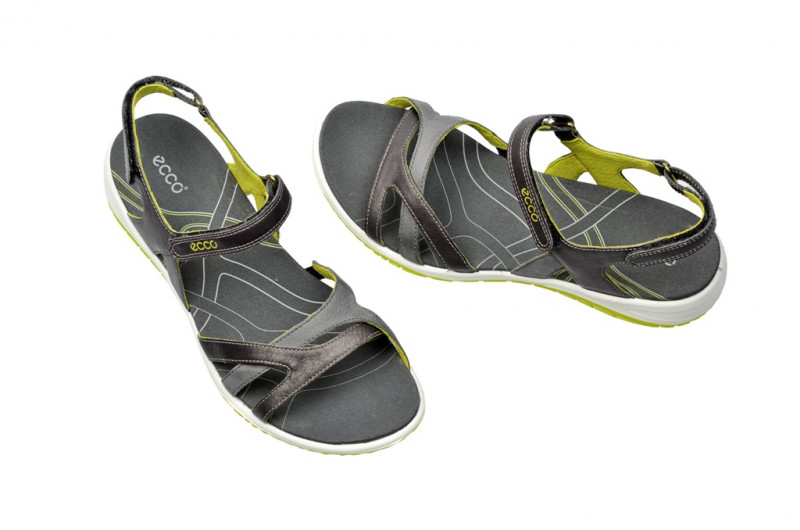 Ecco Kawaii Sandale in dunkelgrau gelb 82260358410