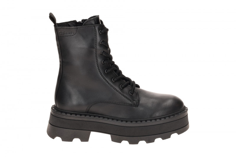 Tamaris Plateau Stiefel schwarz Chunky Boots Dünnfutter 25238