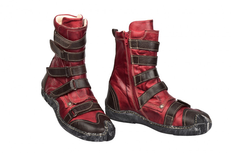Eject Skat Stiefelette braun rot