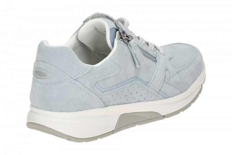 Gabor RollingSoft Schuhe blau sky Velour 86.878.26