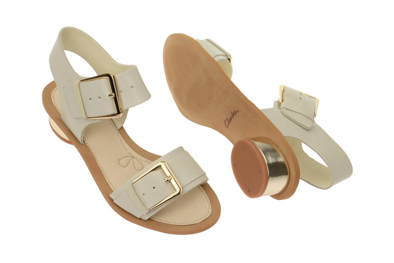 Clarks Sandcastle Art Sandalette weiß