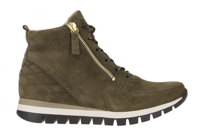 Gabor Stiefel grün oliv H-Weite 96.455.33