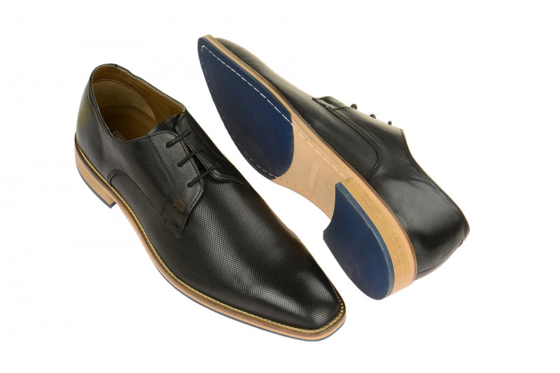 Gordon & Bros Schuhe Lorenzo schwarz perforiert S500311