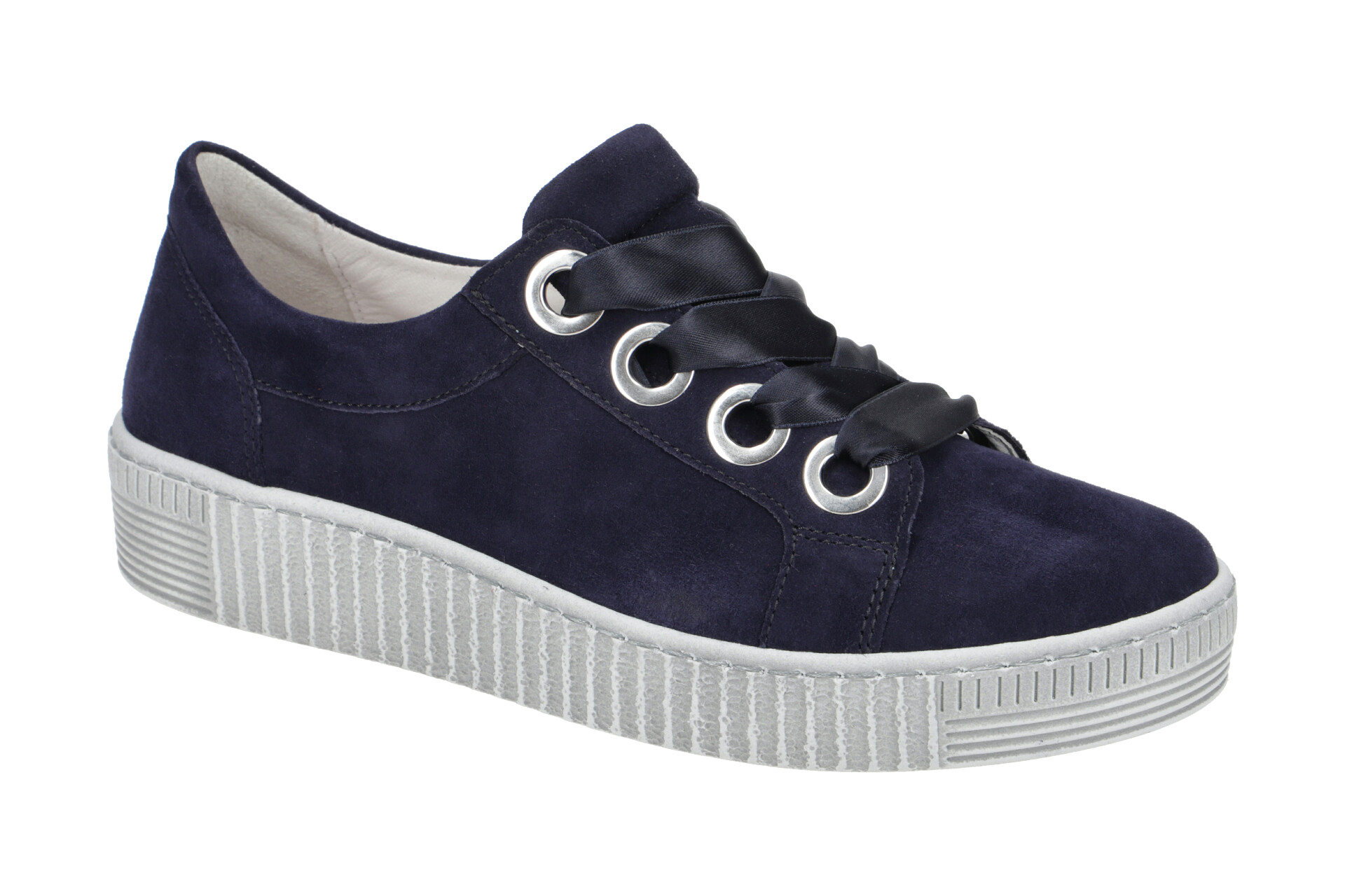 Gabor Schuhe blau Damen Sneakers 330 Schuhhaus Strauch