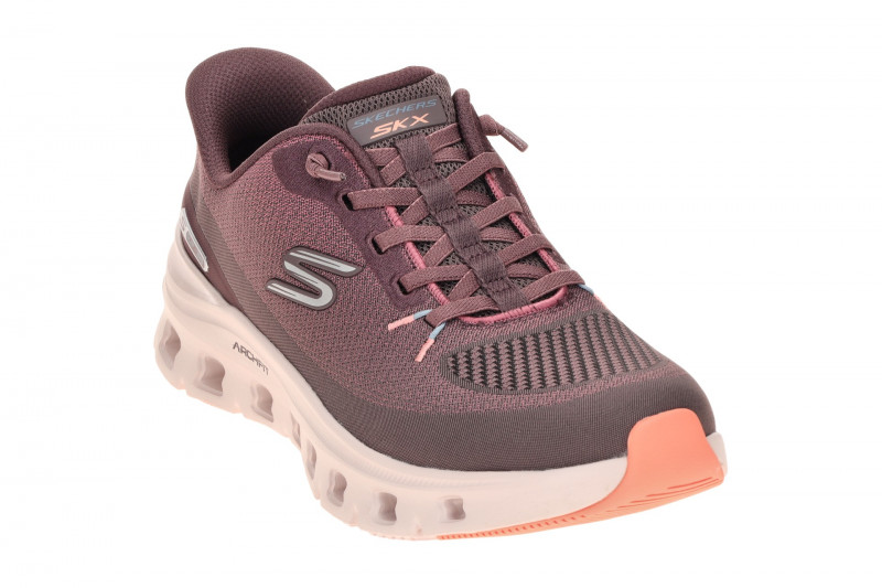 Skechers Arch Fit Damen Sneakers Schuhe lila grau GLIDE STEP 150730