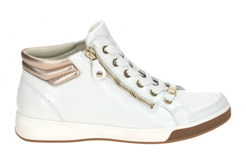 ARA Rom Schuhe Mid-Sneaker weiß Lack 12-24499