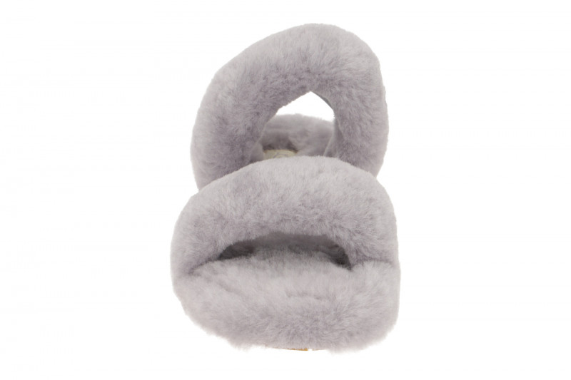 UGG Oh Yeah Hausschuhe grau Fell 1107953